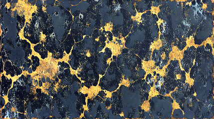 Obraz premium Abstract gold and dark blue textured background. Perfect for design projects needing a luxurious, mottled, or cracked effect.