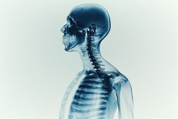 Full human body x-ray medical scan