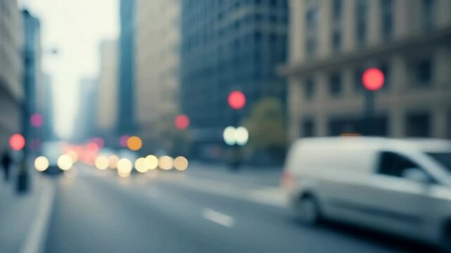 Syringe injects the virus against blurred scene of street and road with cars passing by, demonstrating the effectiveness of the vaccine