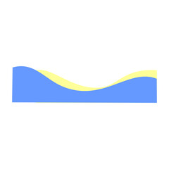 footer wave blue and yellow