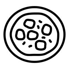 Tikka masala icon. Vector line icon