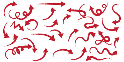 Set of simple lines hand drawn black arrows in various style. Set of simple of hand drawn black arrows. Set of simple lines hand drawn black arrows. Various of simple lines arrows collection