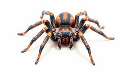 Full frame, serene watercolor presentation of a Tarantula Spider, rendered in soft, sweeping strokes on textured paper.