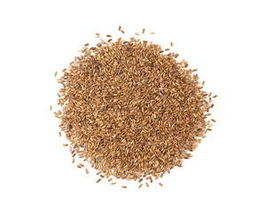 Milk thistle seeds, silybum marianum grains, dry blessed milkthistle fruits, variegated thistle kernels