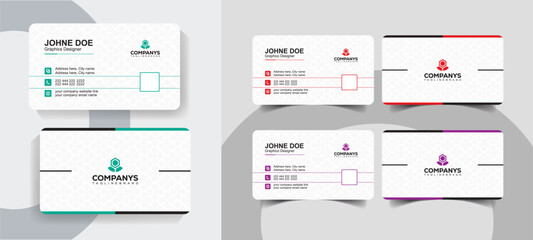 Simple and Minimal Business Card Template Modern Vector Template. Modern and creative business card design for freelancers and entrepreneurs.
