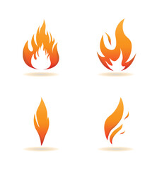 Set Icon Flames full color