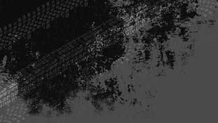 ストリート感漂うダーティなモノクロ壁紙素材
