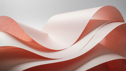 Abstract image with light pink paper layers