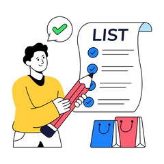 Premium design illustration of checklist