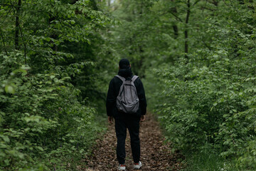 man in the forest