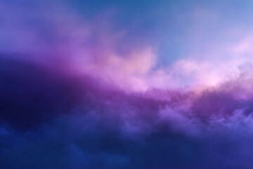 Obraz premium Ethereal Violet Abstraction Blurs Into a Serene Twilight Sky at Dusk Generative AI
