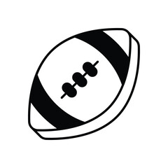 American Football icon vector stock illustration