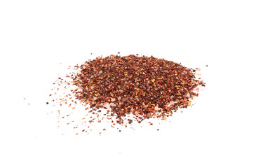 Chili and salt seasoning, red chilli pepper spice powder, dry crushed hot pepper flakes