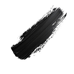 A bold stroke of midnight charcoal a single brush s journey across the on transparent background