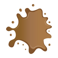 Caramel Splash Vector Art.
