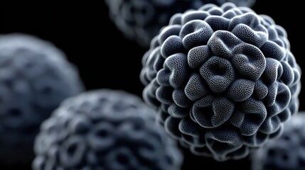 Digital Render of Microscopic Virus Cells is a premium-quality stock image ideal for use in lifestyle blogs, health content, promotional campaigns, and editorial publications.