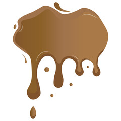 Caramel Splash Vector Art.