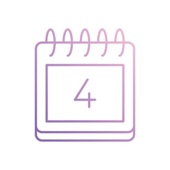 4th Of July icon vector stock illustration