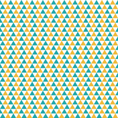 Triangle pattern with green and yellow on white background. triangle geometrical background. vector illustration
