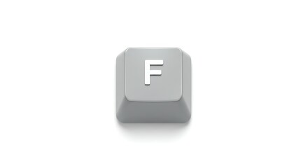 Isolated F Key on Computer Keyboard