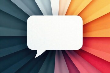 Abstract geometric speech bubble wallpaper, monochrome tones , style, decor