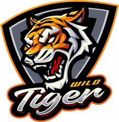 Tiger head mascot