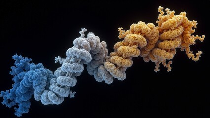 DNA Molecular Abstract Art Picture