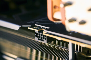 Detailed view of 12VHPWR cable attached to graphics card