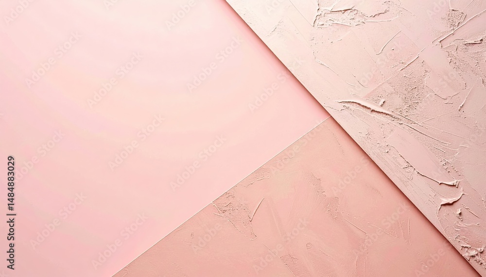 Poster textured pink background studio setting digital image minimalist aesthetic close-up view soft color 