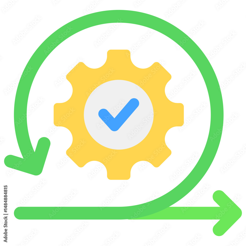 Poster agile development fill icon vector illusrtation