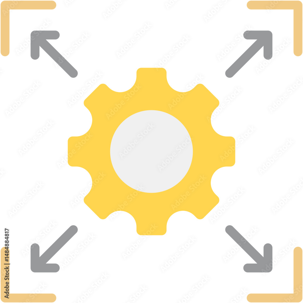 Poster scalability fill icon vector illusrtation