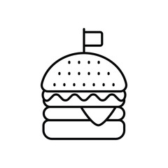 Hamburger icon vector stock illustration