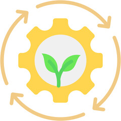 Environment Management Fill Icon Vector Illusrtation