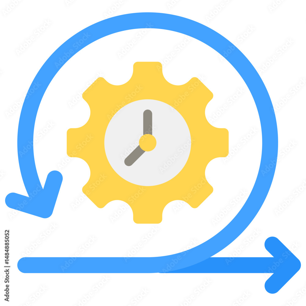 Poster agile operations fill icon vector illusrtation