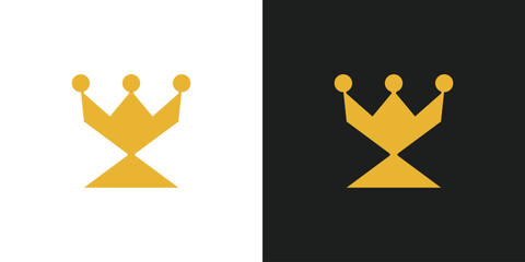 Letter W Crown Logo Design