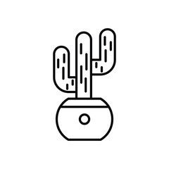 Cactus icon vector stock illustration