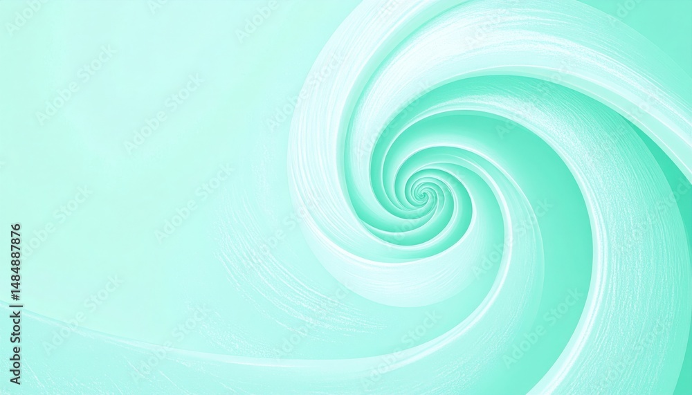Poster dynamic swirling patterns abstract art digital design soft color palette close-up view visual aesthe