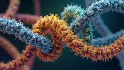 Fototapeta premium Color DNA Abstract Art Picture