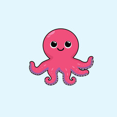 Animal Cute Cartoon Octopus