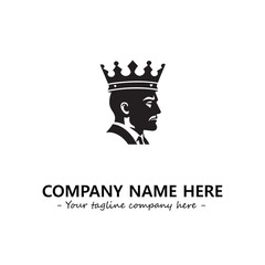 Obraz premium King logo company design vector illustration