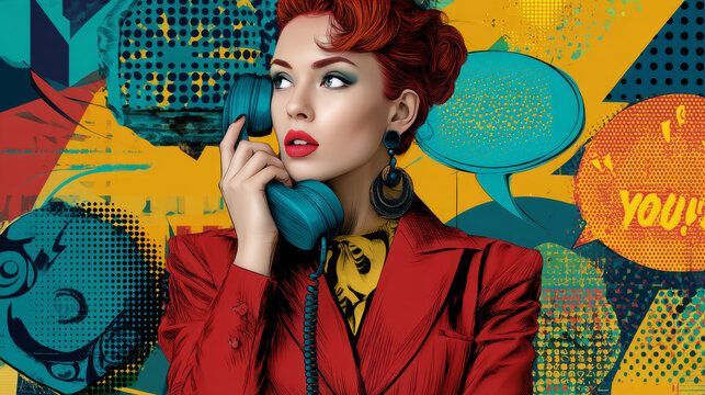 boom. Pop art retro  illustration kitsch vintage drawing