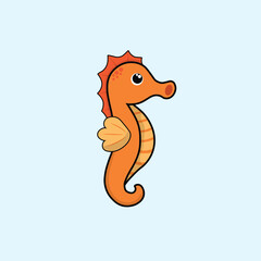 Animal Cute Cartoon Seahorse