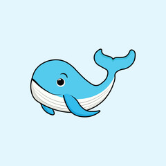Animal Cute Cartoon Whale
