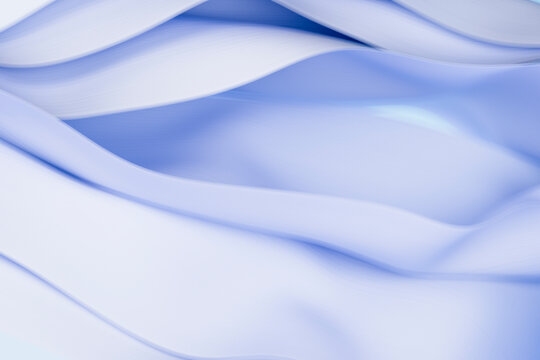 Abstract blue wave design with flower textured mesh rendering