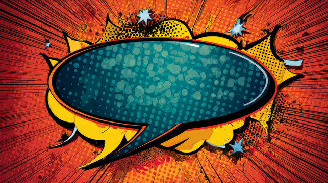 bam comic bubble. Pop art retro vector illustration
