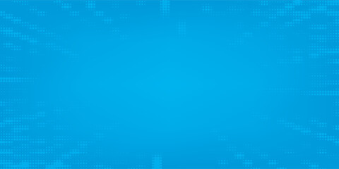 Comic background. Pop art texture. Starburst cartoon style. Anime design with explosion effect for print. Fun dot pattern. Blue backdrop with halftone gradient.