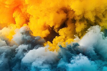 Vibrant smoke explosion