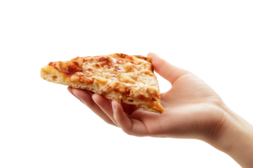 Artistic pizza slice photography