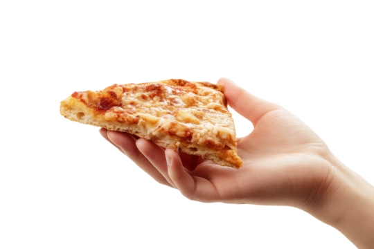 Artistic pizza slice photography