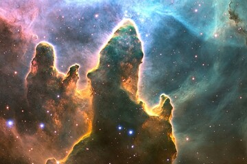 Fototapeta premium Cosmic Pillars of Creation